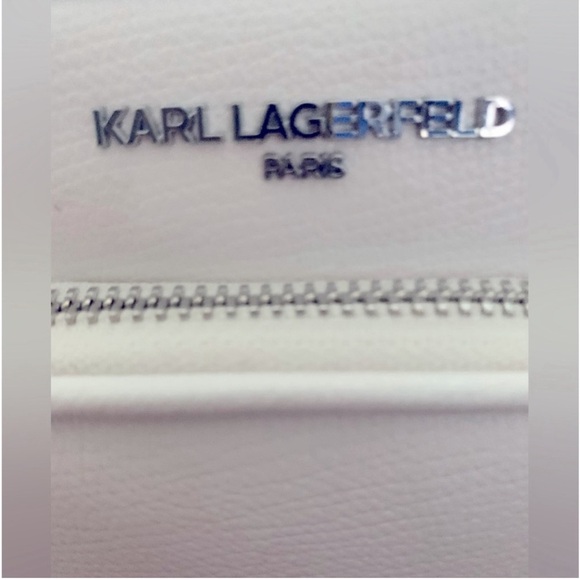 Karl Lagerfeld Maybelle Mini sling bag Winter White, NWT - Picture 6 of 8
